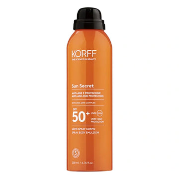 Korff Sun Secret Spray Αντηλιακή Γαλάκτωμα Σώματος SPF50+ 200ml